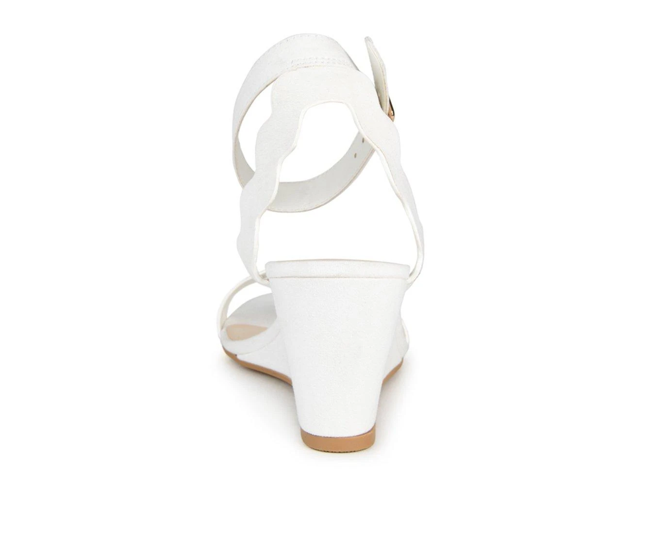 Deals 🌟 Women's Journee Collection Loucia Wedge 🩴 Sandals White 💯 - Image 6